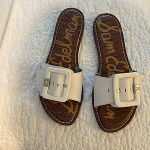 Sam Edelman sandal, great condition, white leather